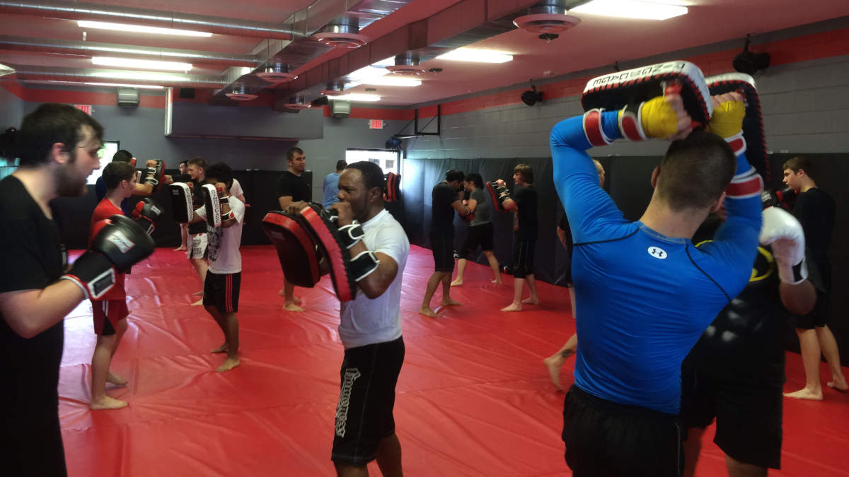 Photo of the Kickboxing class at Indiana Brazilian Jiu-Jitsu Academy